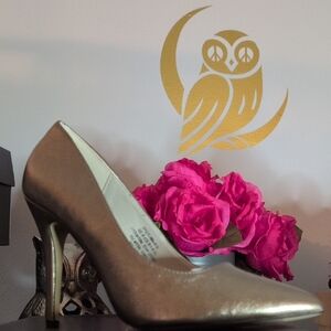 French Connection Metallic Brown Pointed Toe Stiletto Heels